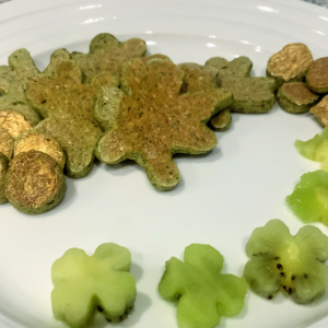 vegan green blender shamrock pancakes