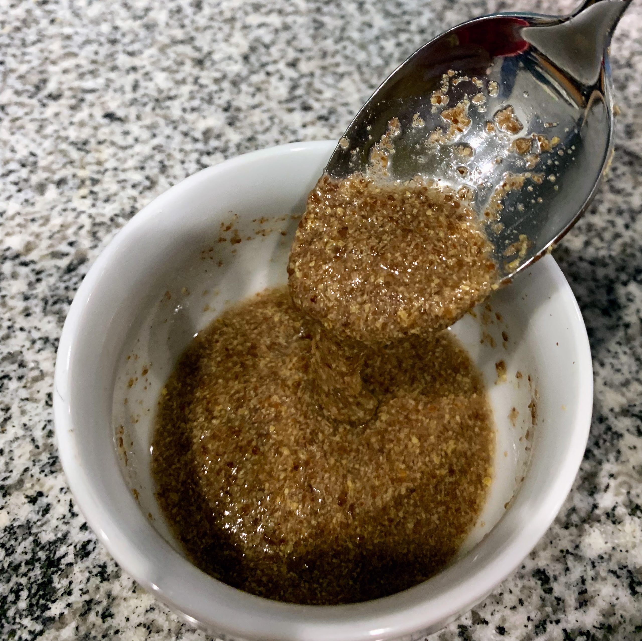 flax egg 2 flax egg after 5 minutes