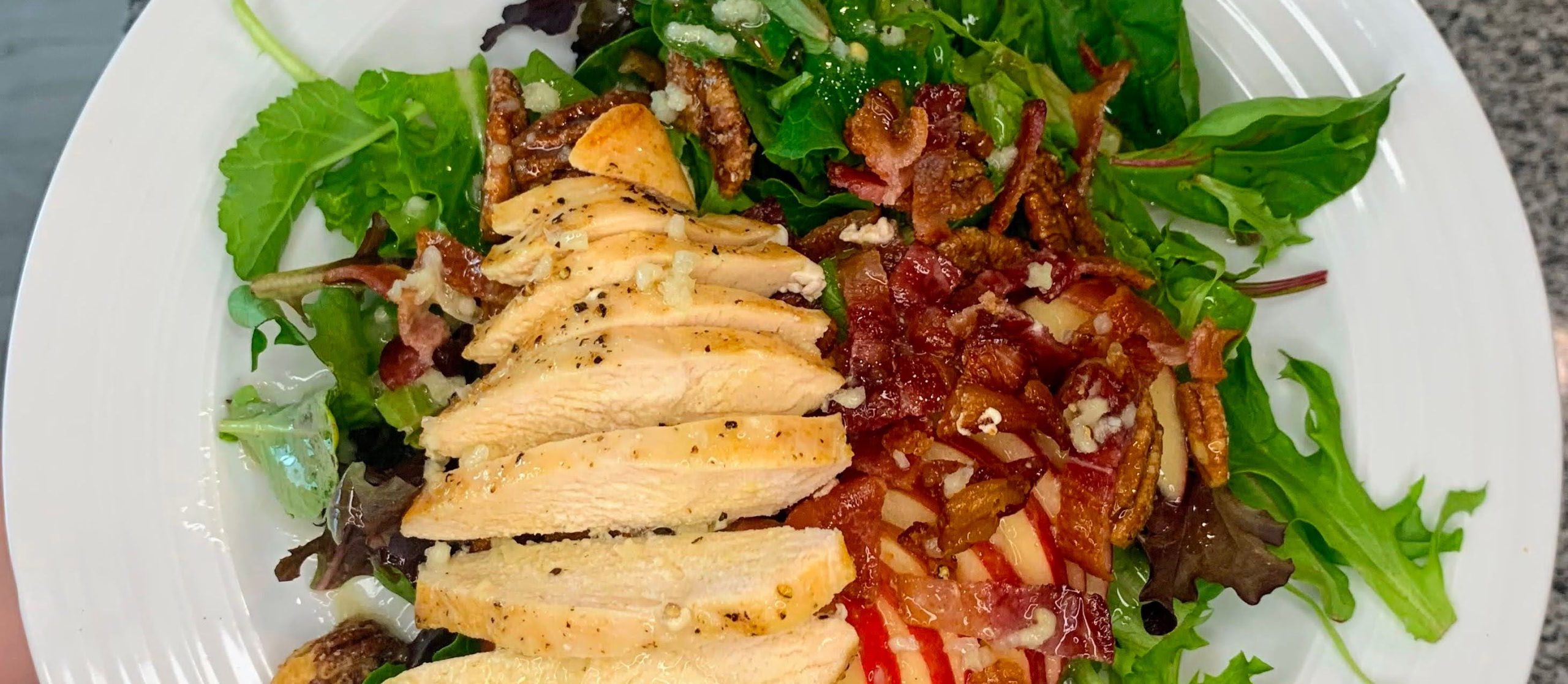 chicken bacon lemon salad